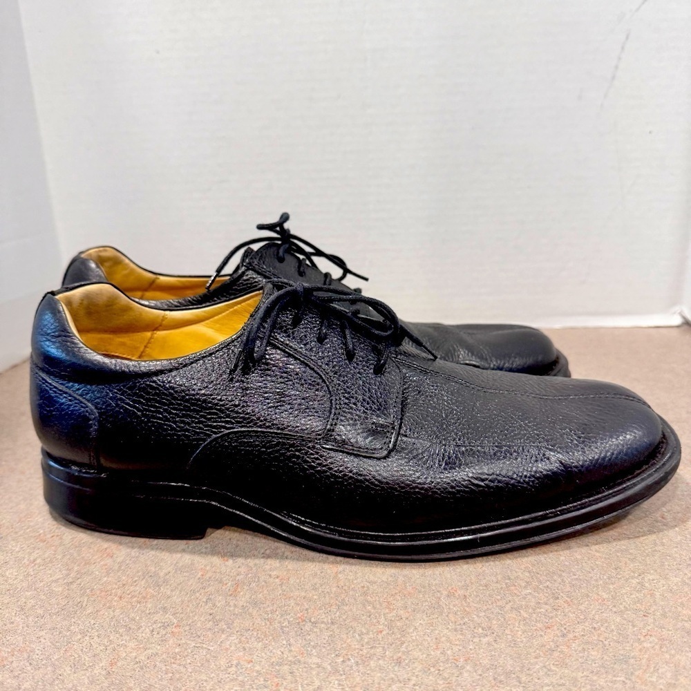 Belvedere Studio Bay Bridge Men’s Black Leather Oxfords 11D Dress Shoes